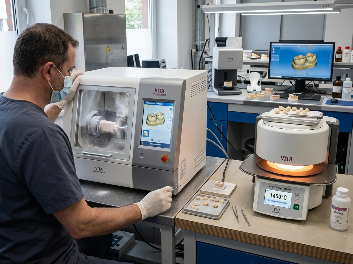 CAD CAM Milling and Sintering Unit