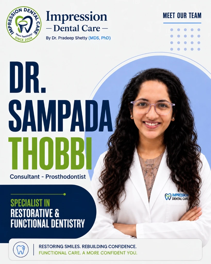 Dr. Sampada Thobbi (BDS, MDS) — Consultant Prosthodontist